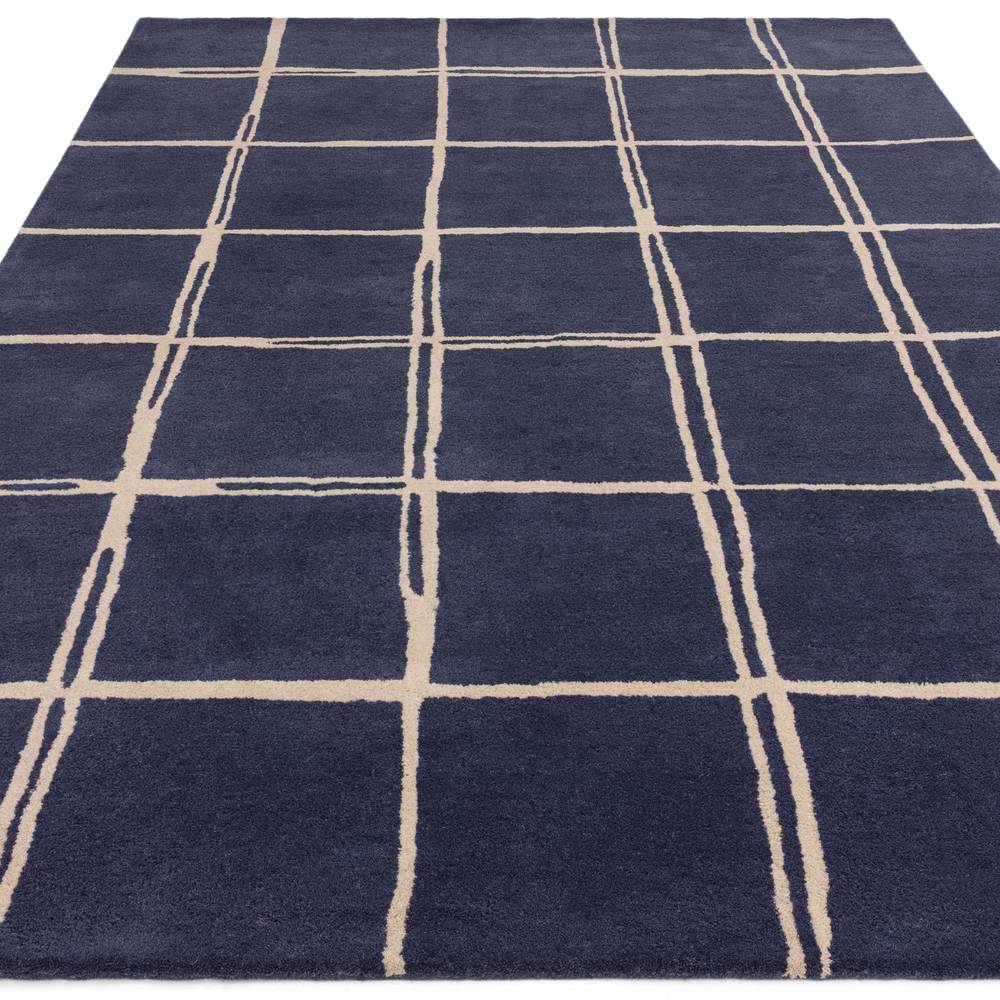 Albany Rug 120x170cm Grid Marine Rug