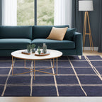 Albany Rug 120x170cm Grid Marine Rug