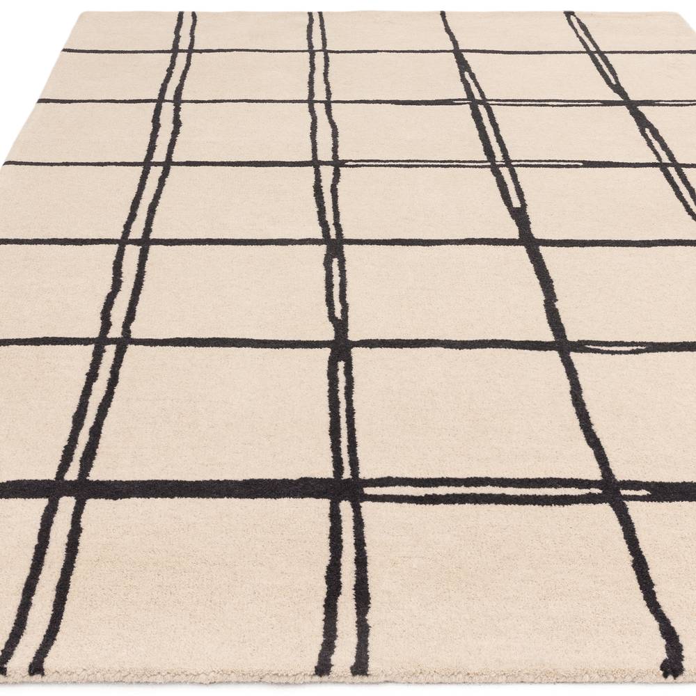 Albany Rug 120x170cm Grid Monochrome Rug