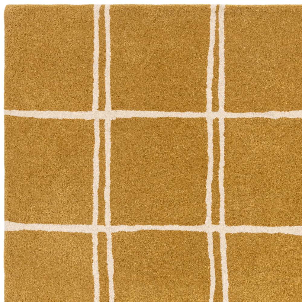 Albany Rug 200x290cm Grid Gold Rug