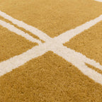 Albany Rug 120x170cm Grid Gold Rug