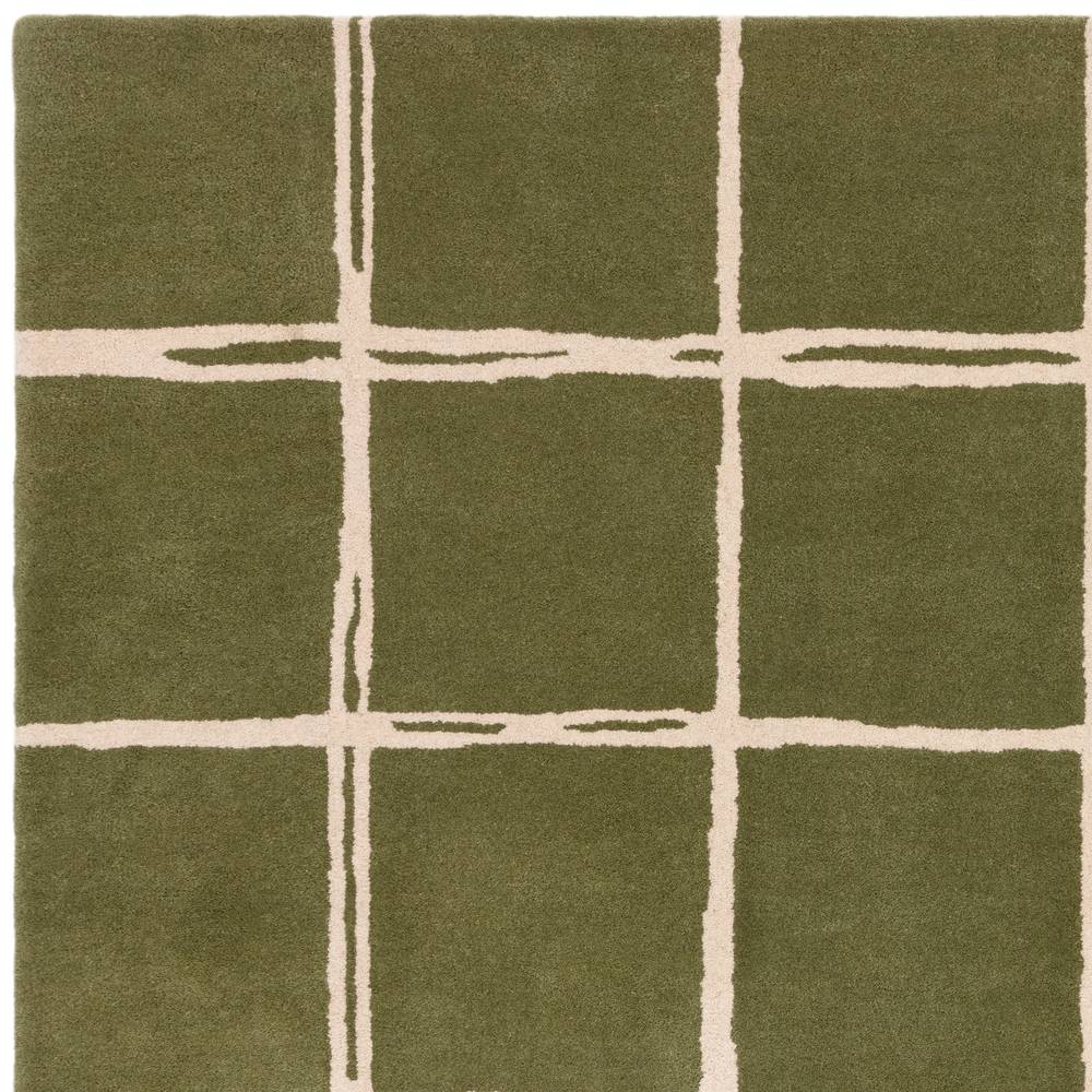 Albany Rug 120x170cm Grid Olive Rug