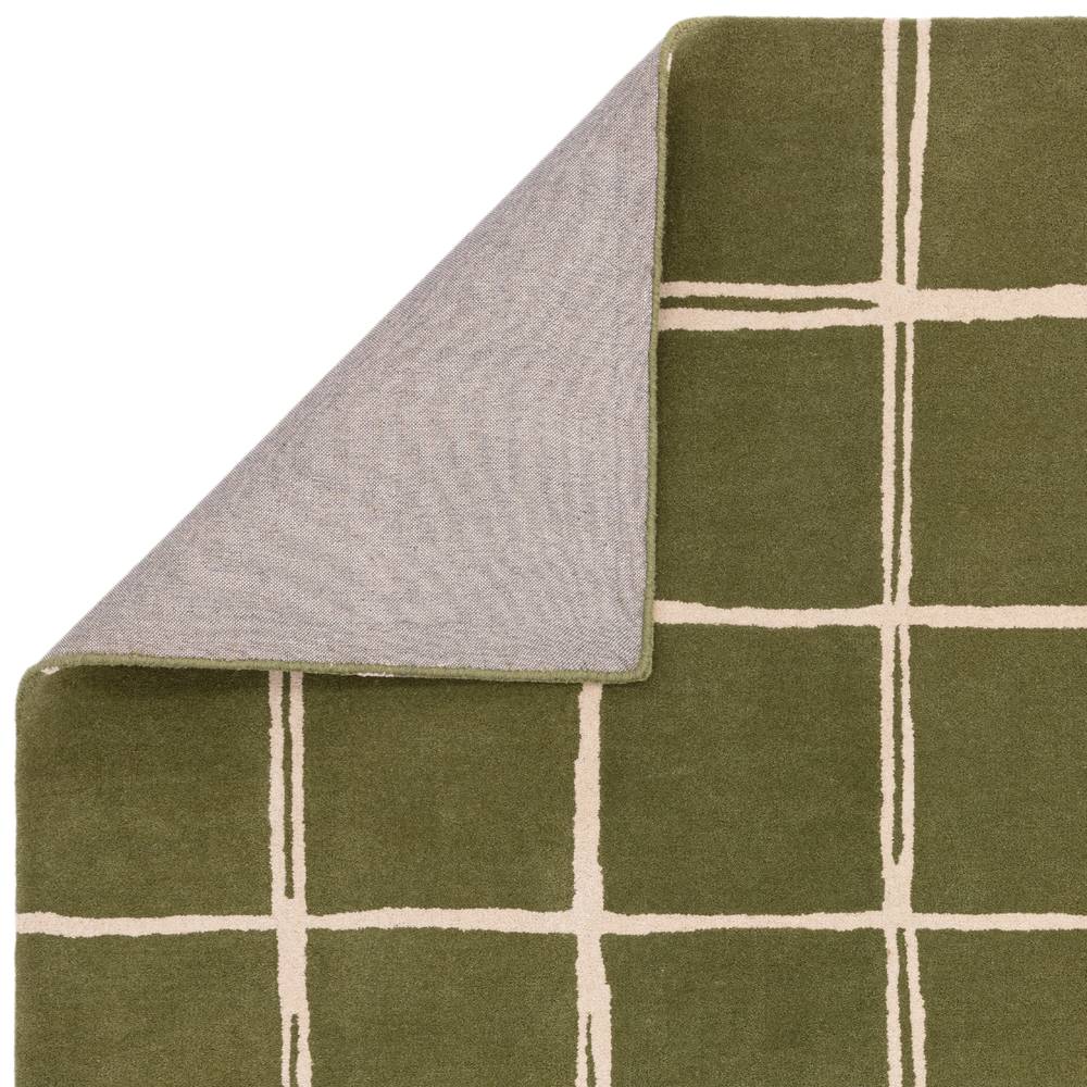 Albany Rug 200x290cm Grid Olive Rug