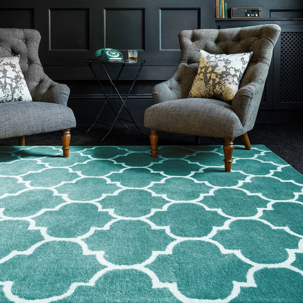 Albany Rug 080x150cm Ogee Duck Egg Rug
