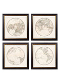 c.1838 World Map Hemispheres