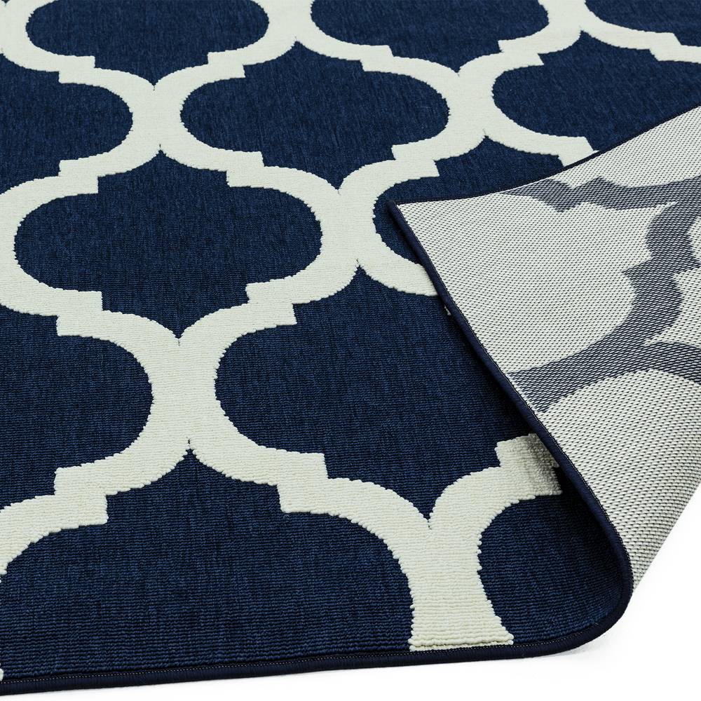 Antibes 200x290cm AN02 Blue Trellis Rug