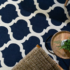 Antibes 200x290cm AN02 Blue Trellis Rug
