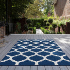 Antibes 200x290cm AN02 Blue Trellis Rug