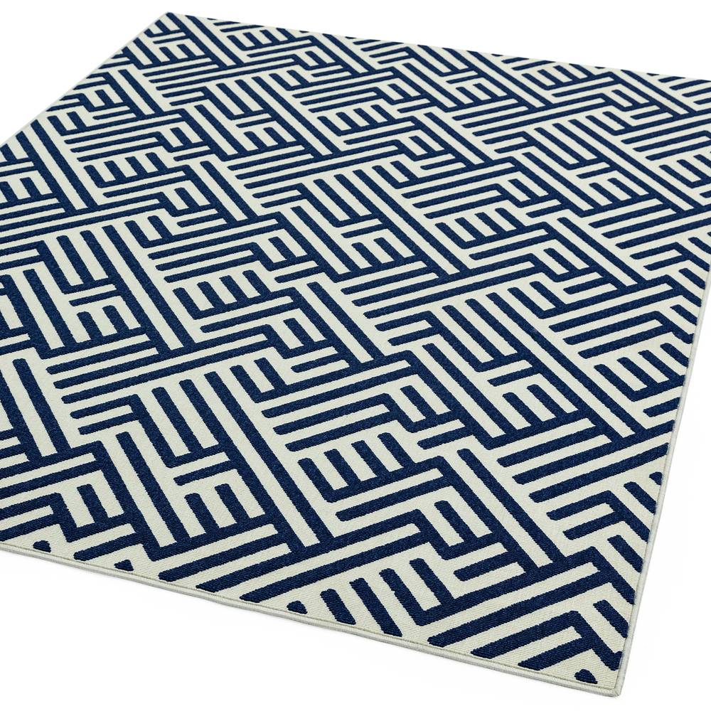 Antibes 120x170cm AN04 Blue/White Linear Rug