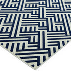 Antibes 200x290cm AN04 Blue/White Linear Rug