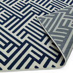 Antibes 080x150cm AN04 Blue/White Linear Rug