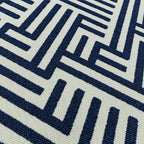 Antibes 200x290cm AN04 Blue/White Linear Rug