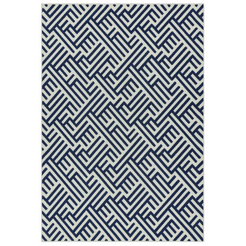 Antibes 200x290cm AN04 Blue/White Linear Rug
