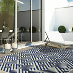 Antibes 200x290cm AN04 Blue/White Linear Rug