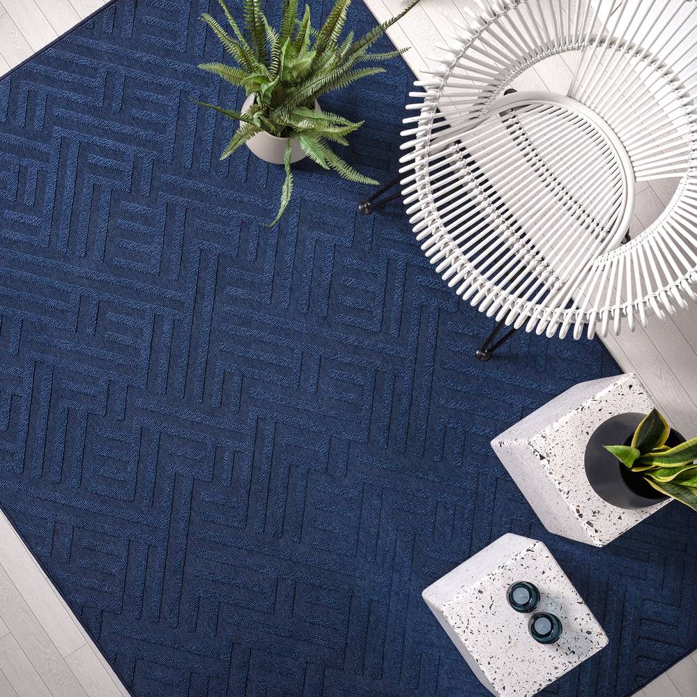 Antibes 160x230cm AN05 Blue Linear Rug