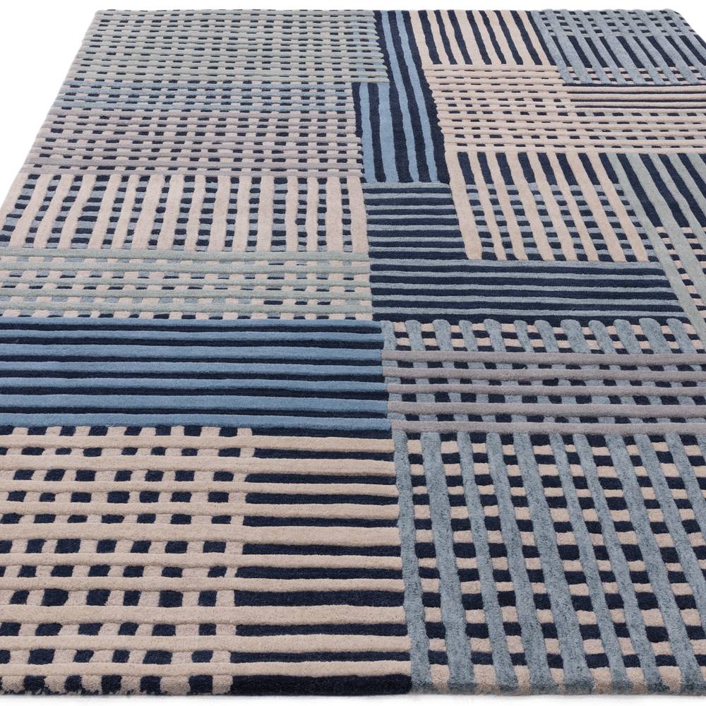 Aspect 120x170cm Blue Multi Rug