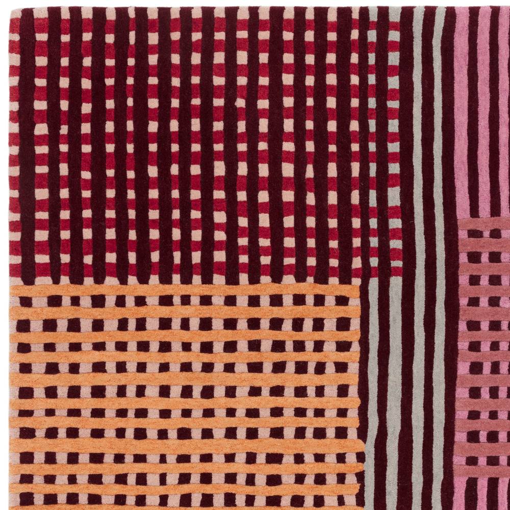 Aspect 200x290cm Red Multi Rug