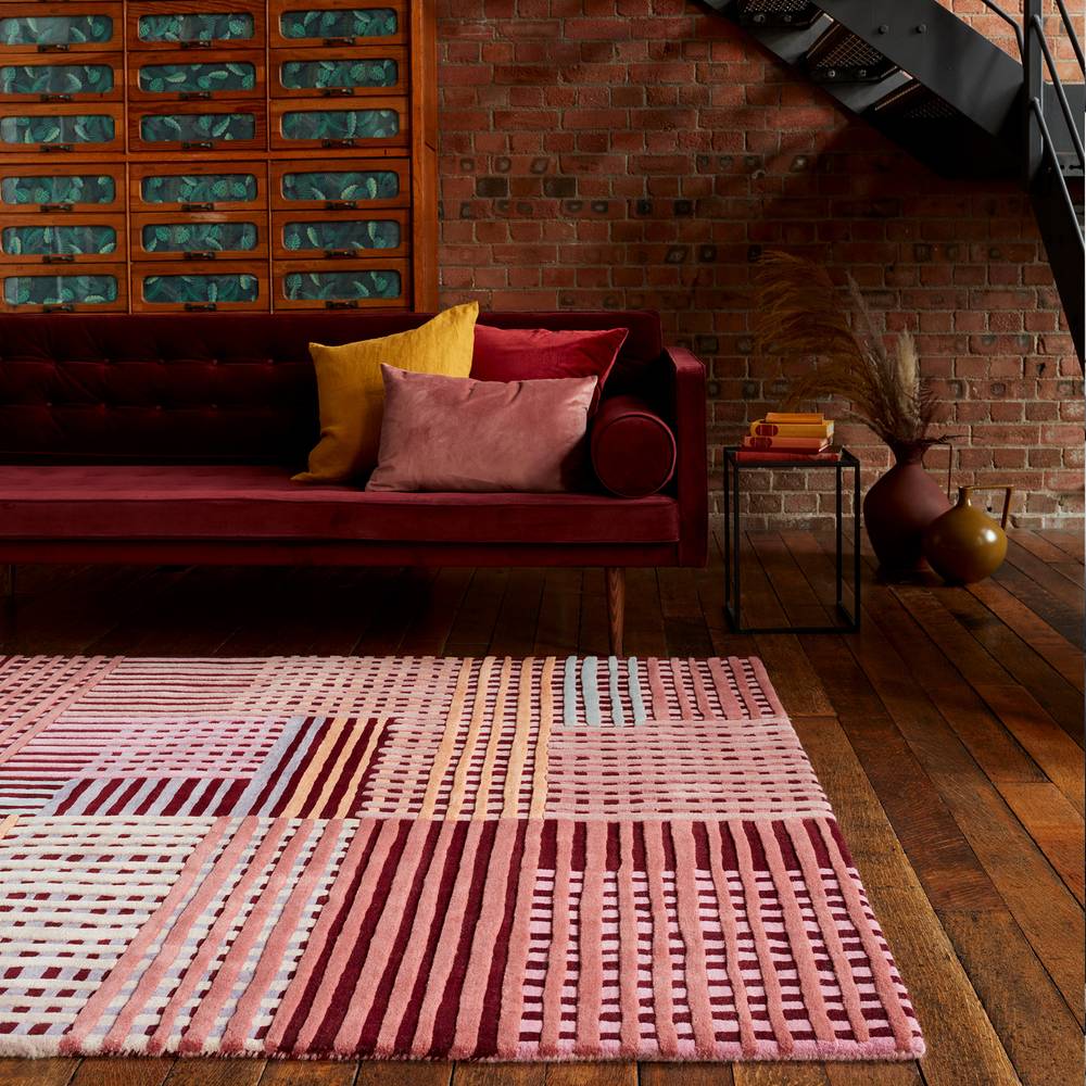Aspect 120x170cm Red Multi Rug