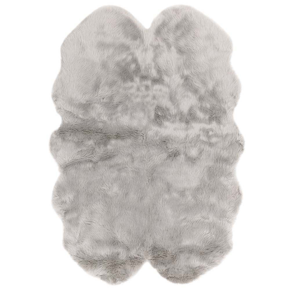 Auckland Luxury Faux Sheepskin 070x200cm Silver Rug