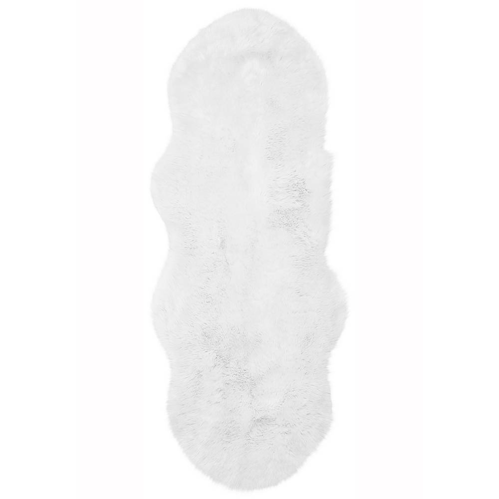 Auckland Luxury Faux Sheepskin 140x200cm White Rug