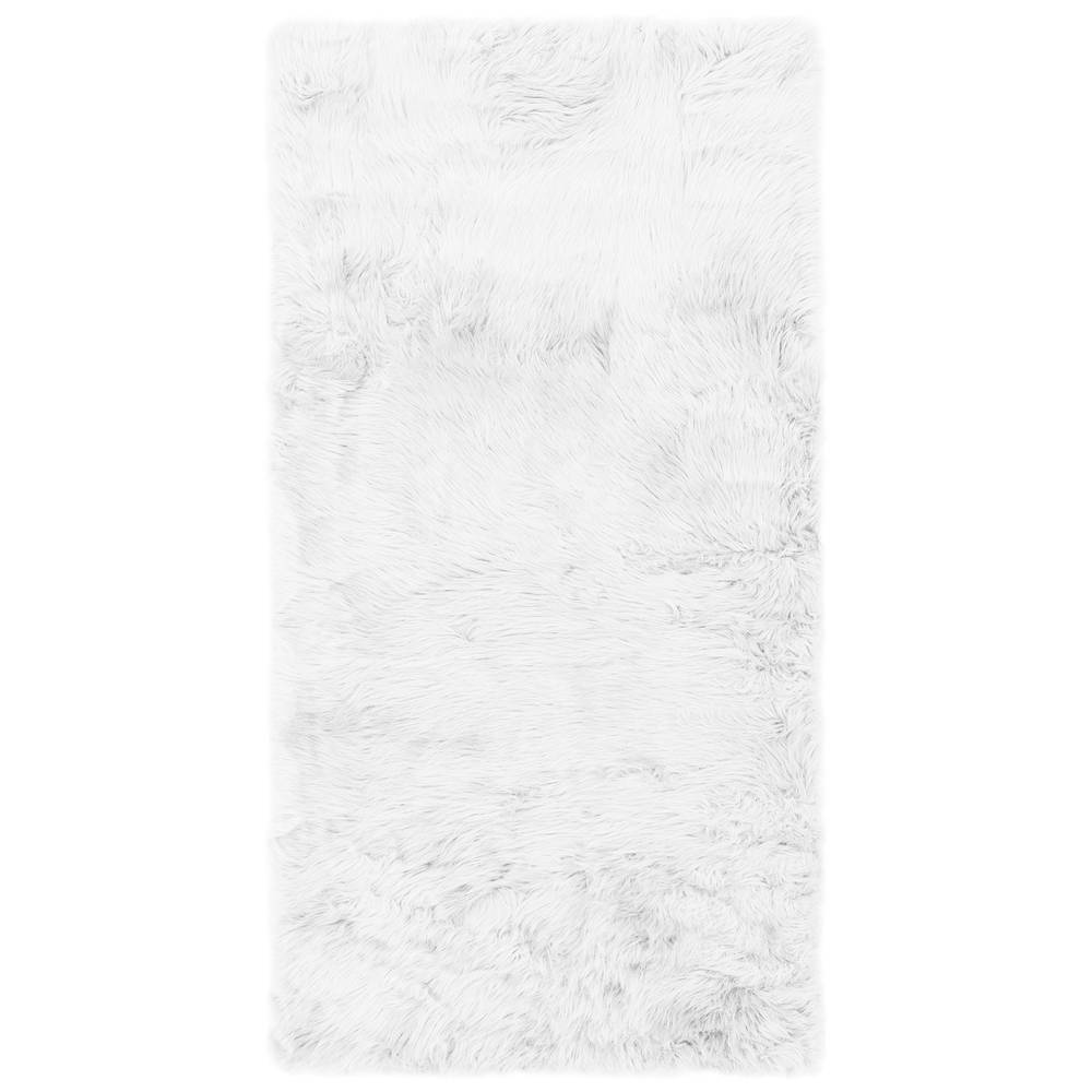 Auckland Luxury Faux Sheepskin 070x140cm White Rug