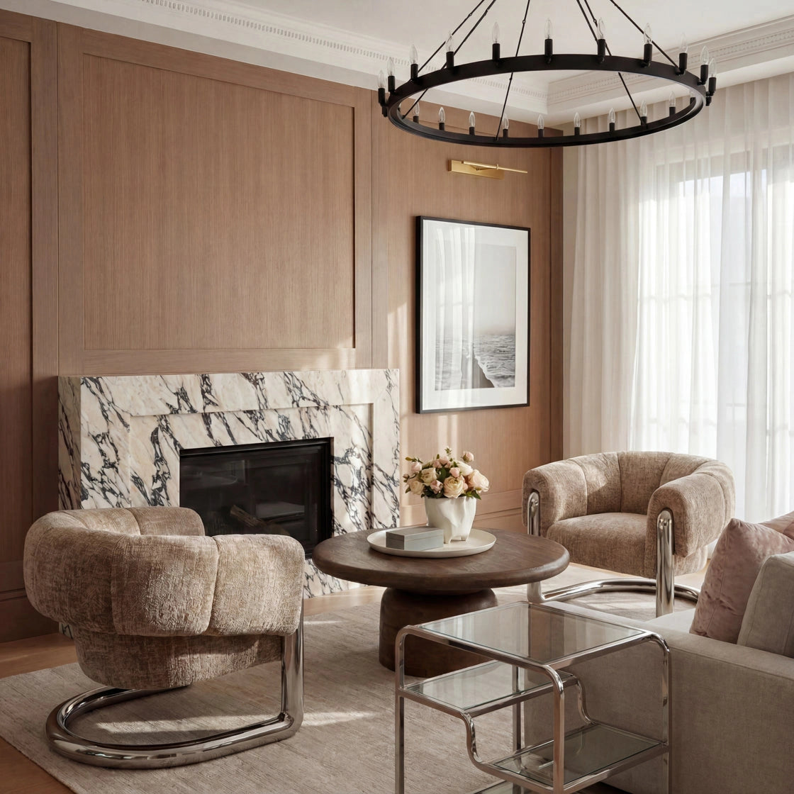 Audrey Dark Beige Chair