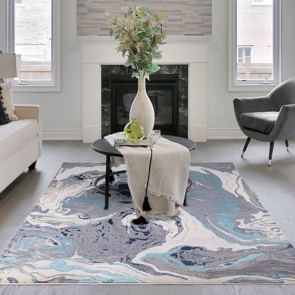 Aurora 200x290cm Ocean Rug AU18 Rug