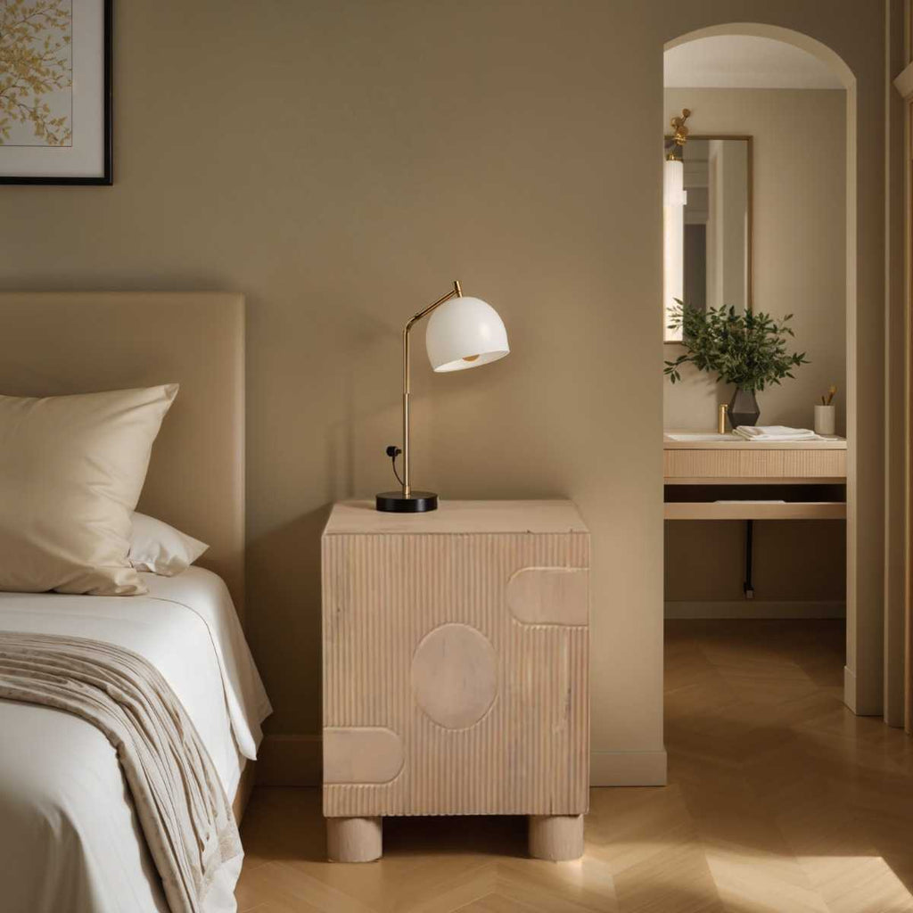 Austin Solid Wood Bedside Table