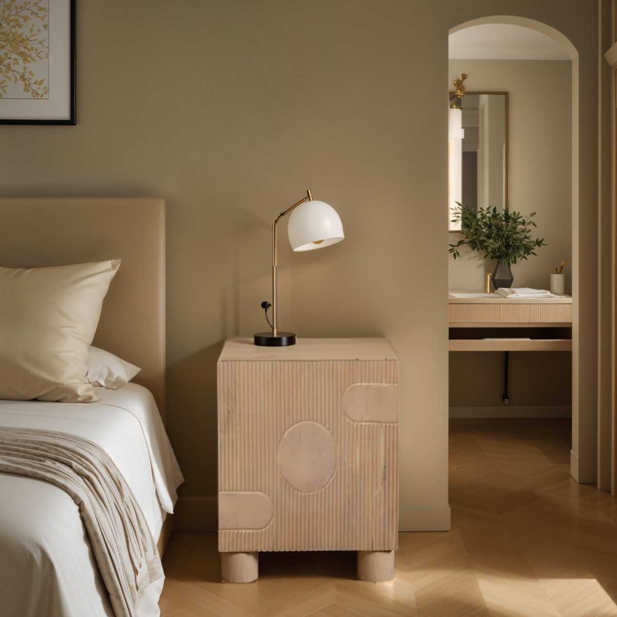 Austin Solid Wood Bedside Table
