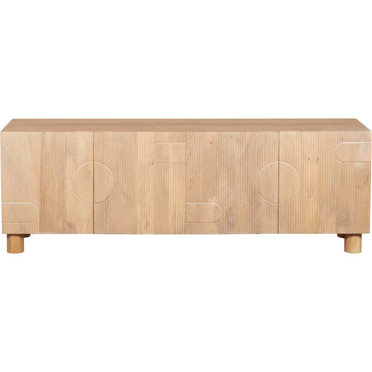 Austin Solid Wood Large Low Board Tv Cabinet