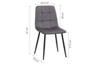 Axel Round Fluted Dining Table with 4 Chairs