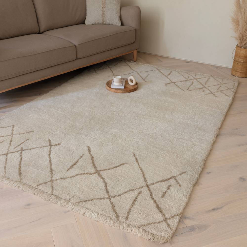 Azera Berber 200x290cm Crosshatch Rug