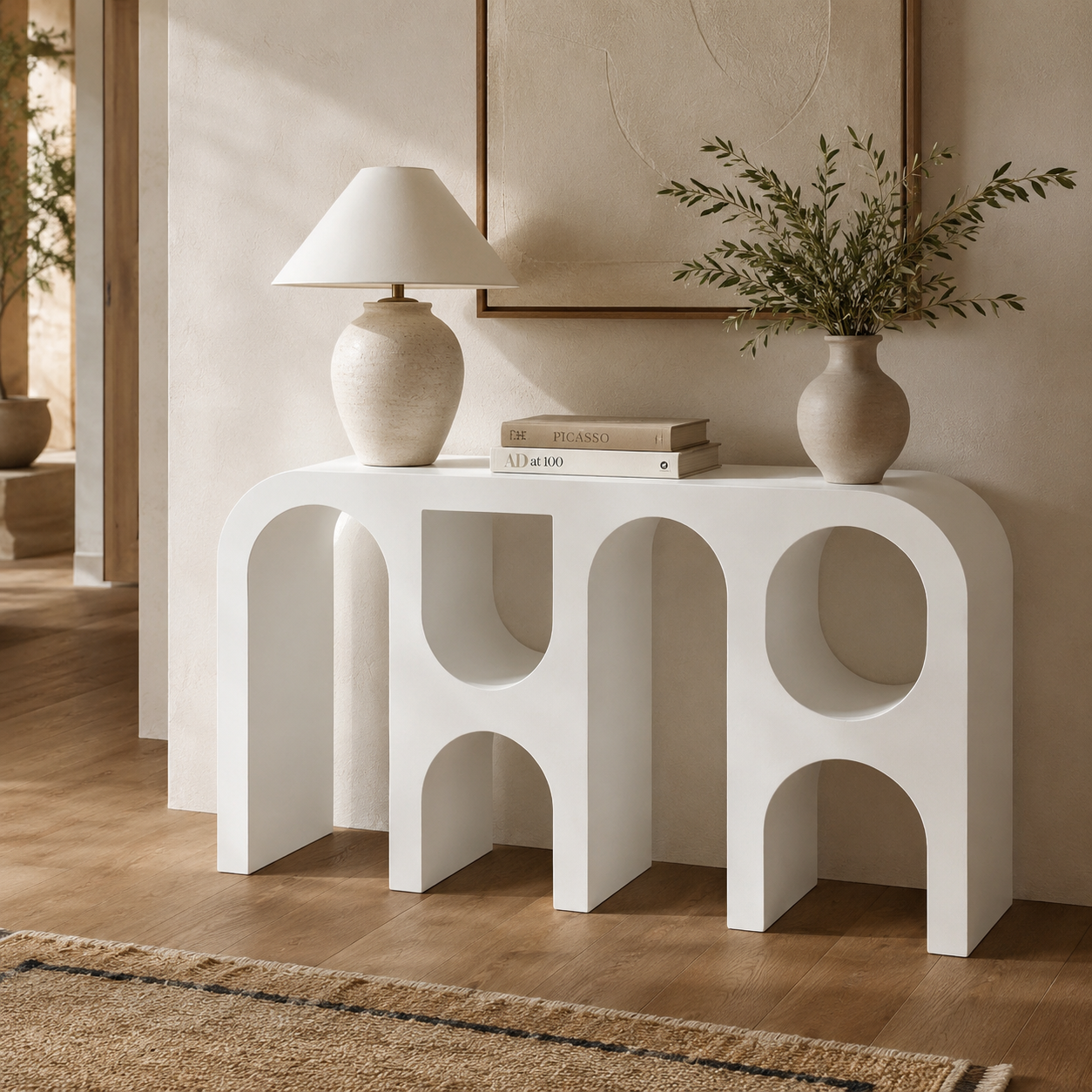 Capriana Console Table White