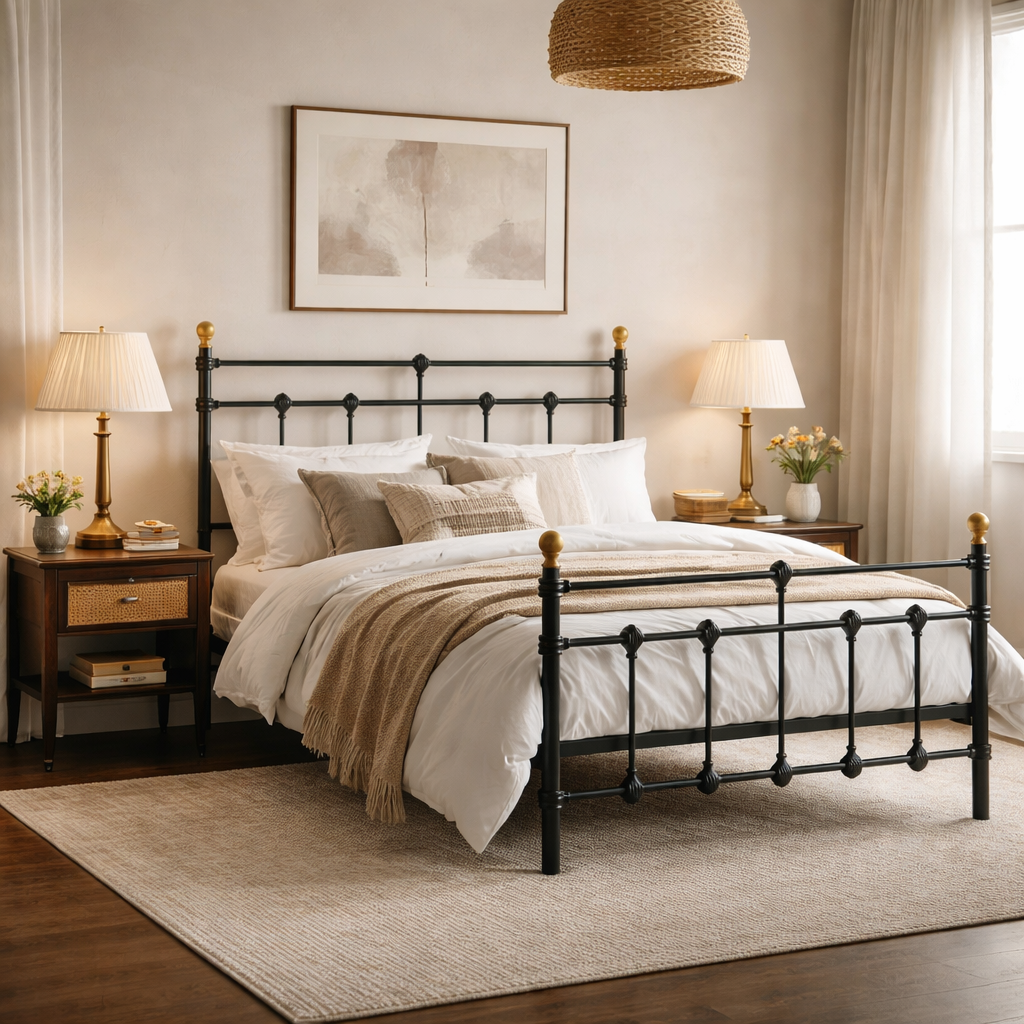 135cm Atlas Bed Black