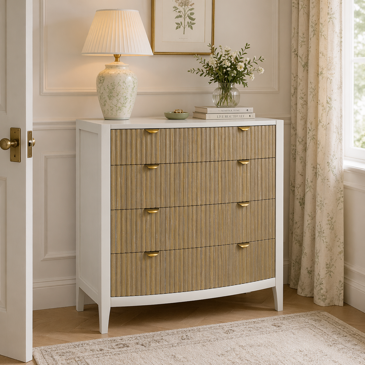 Abbeydale Soft Natural 4 Drawer Chest