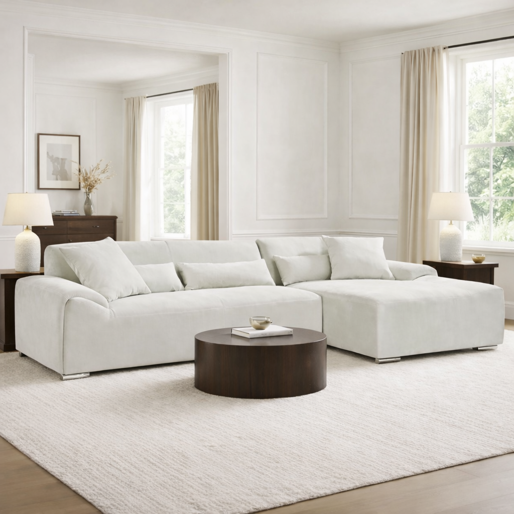 Modena Sofa Beige Right Hand Corner