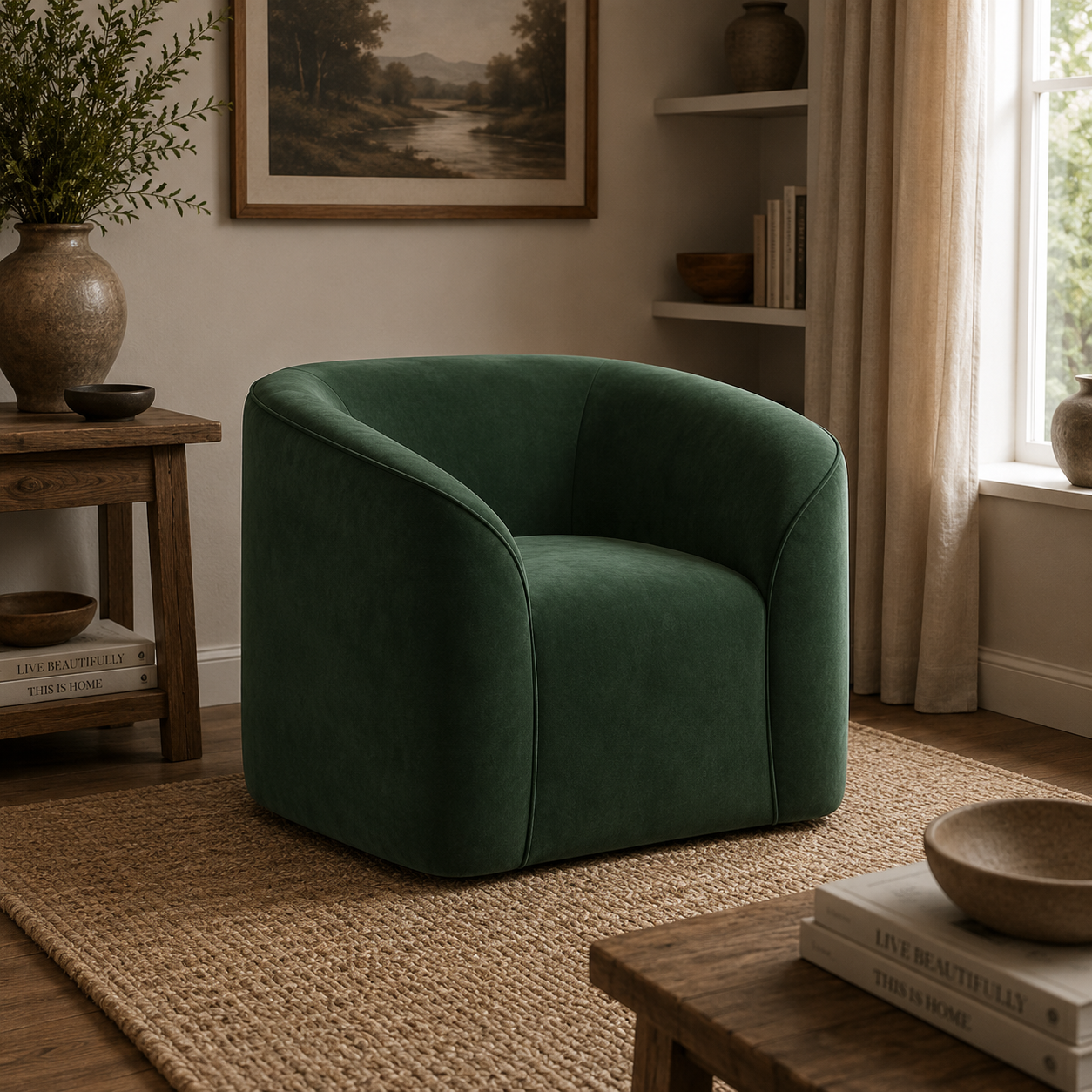 ZUMA FOREST GREEN CHAIR