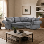 Windsor Fullback Sofa Grey Right Hand Facing Corner