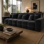 Jacob Sofa Black 4 Seater