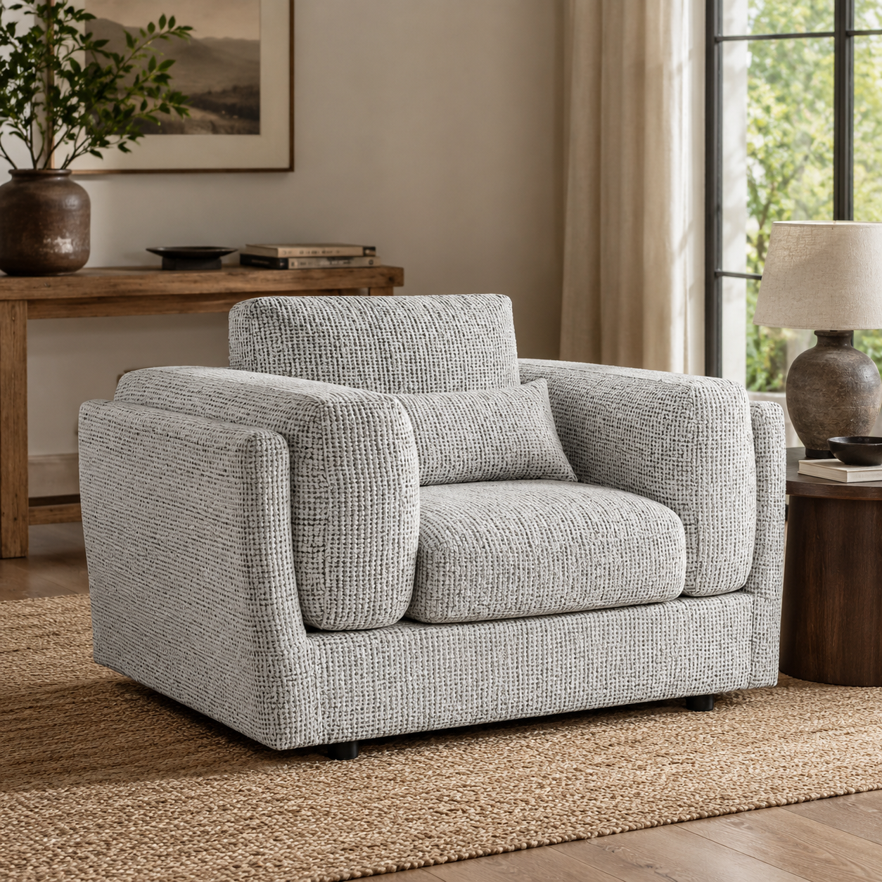 Bari Sofa Grey Armchair