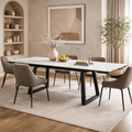 Dante Extending Table	White Ceramic