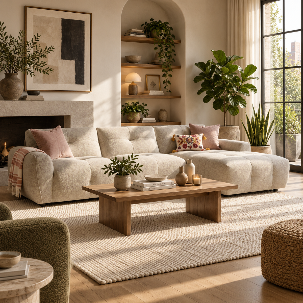 Montana Sofa Beige Right Hand