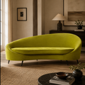 Hasina Three Seat Olive Velvet Sofa