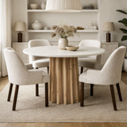 Hackwood Round Concrete Dining Table