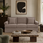 Ralph Three Seat Mink Velvet Sofa