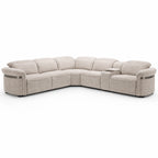 Bicester Electric Recliner Sofa Beige Large Corner