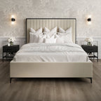 Berkeley Cream / Black King Size Bed (2 Packs), supplier view 1