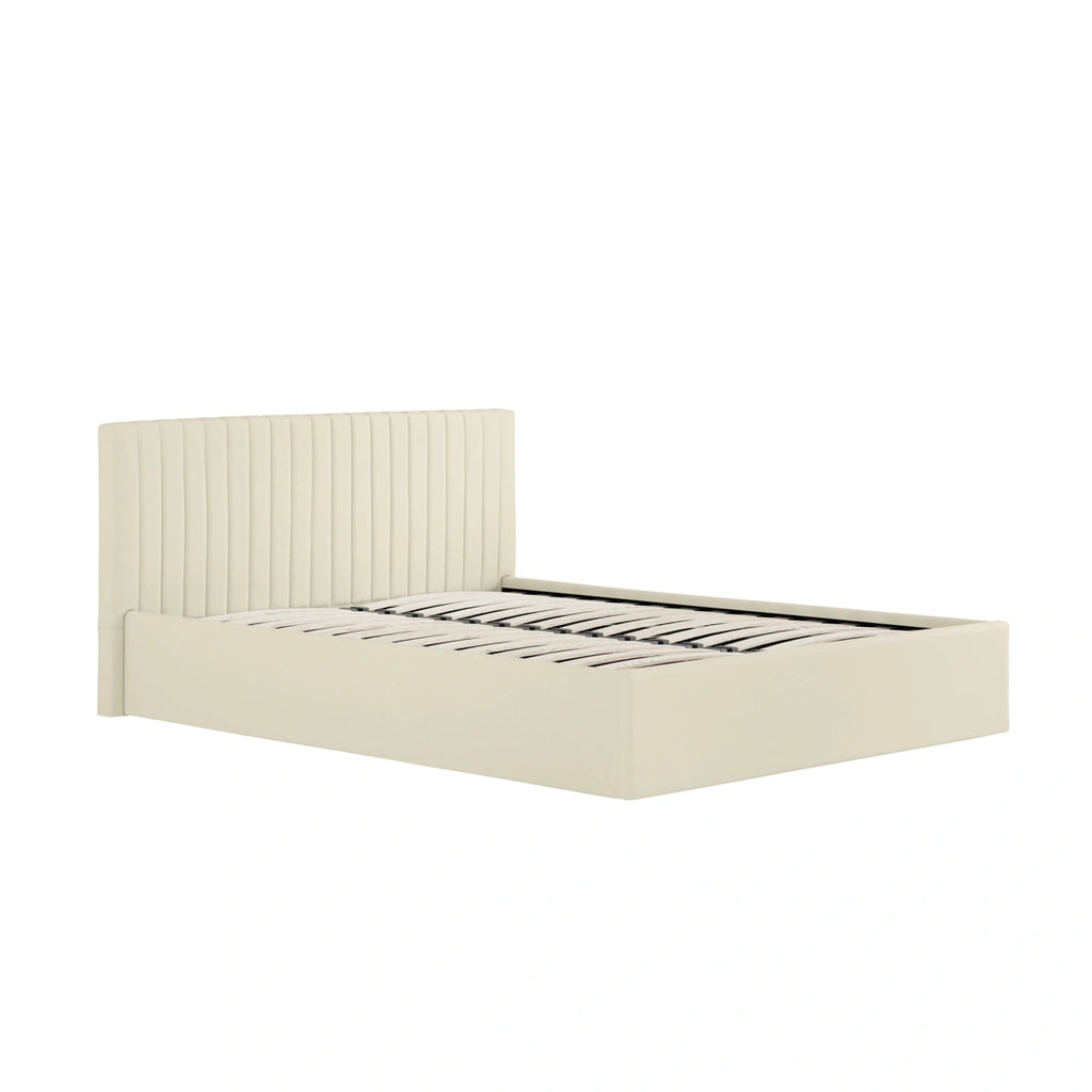 Berlin Milk Ottoman Double Bed (2 Packs)