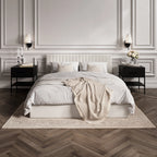 Berlin Milk Ottoman King Size Bed (2 Packs)
