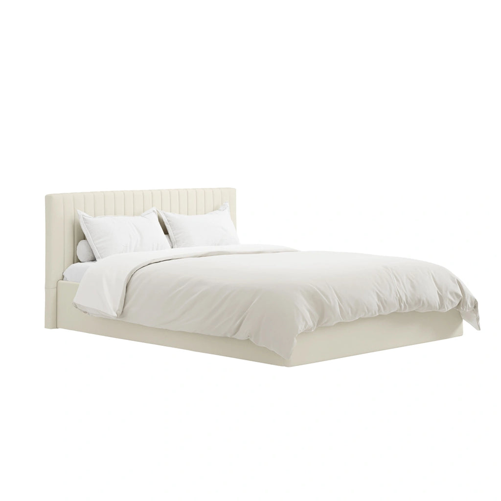 Berlin Milk Ottoman King Size Bed (2 Packs)